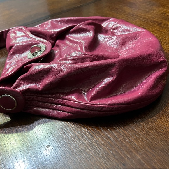 Marc by Marc Jacobs Shoulder Bag Purse Optional Chain Patent Leather Pink/Purple - Picture 15 of 16